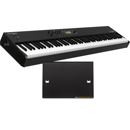 Collage showing components in Studiologic SL88 GT Mk2 MIDI Keyboard Controller MAGNETIC PLATE KIT