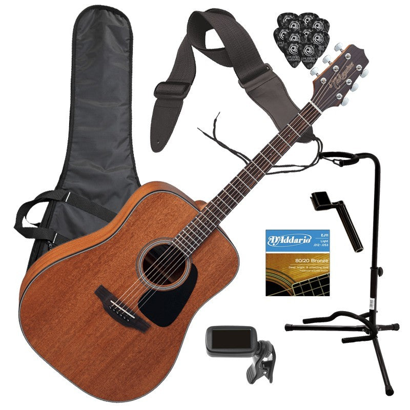 Takamine GD11M Acoustic-Electric Guitar - Natural GUITAR ESSENTIALS BUNDLE