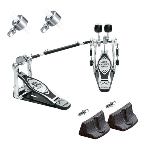 TAMA HP200PTW Iron Cobra Double Bass Drum Pedal BONUS PAK
