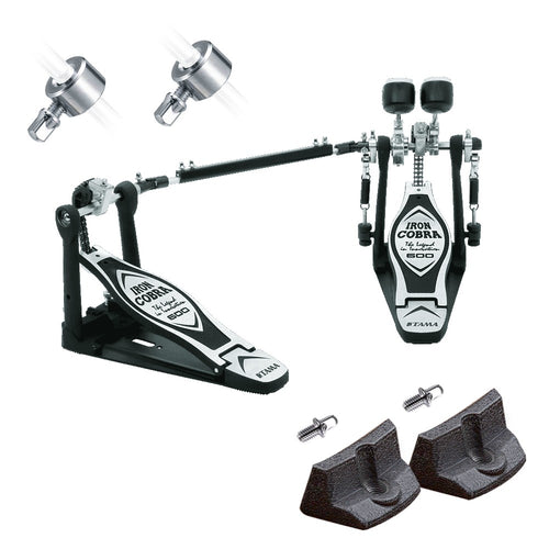 TAMA HP600DTW Iron Cobra Double Bass Drum Pedal BONUS PAK
