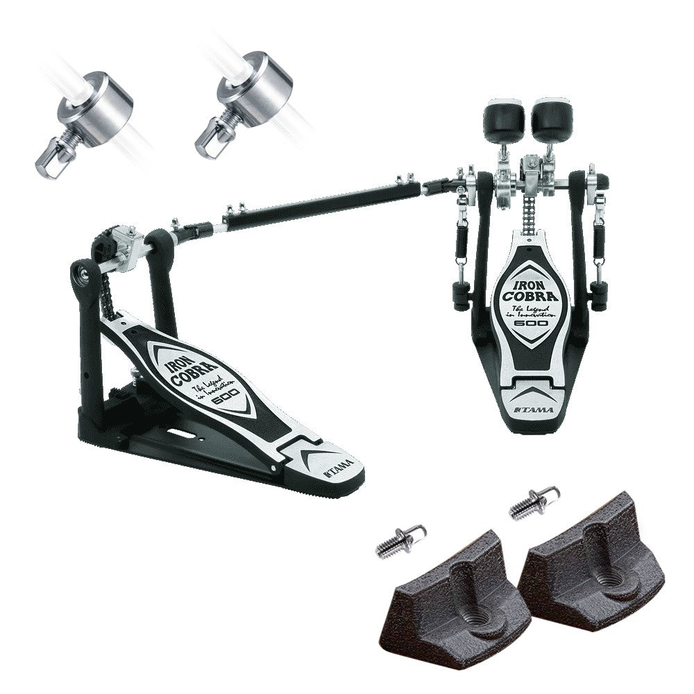 TAMA HP600DTW Iron Cobra Double Bass Drum Pedal BONUS PAK