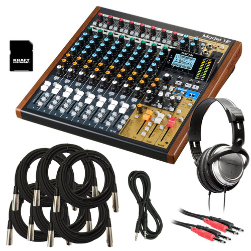 Tascam Model 12 Multi-Track Live Recording Console STUDIO KIT