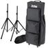 Collage of items included in the On-Stage GR9000 Gig Rider Gear Bag with Wheels STAGE KIT