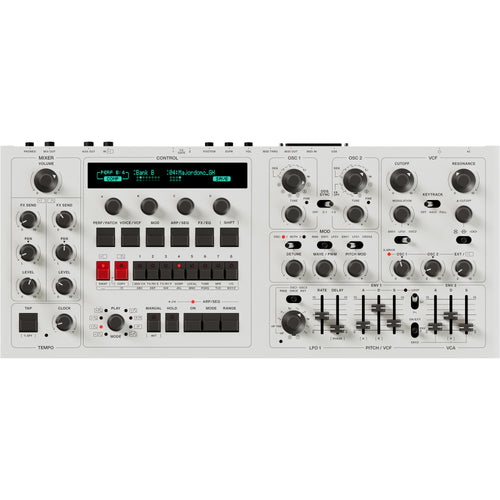 UDO Audio DMNO ON 8-Voice Polyphonic Desktop Synthesizer - White View 1