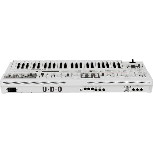 UDO Audio Super 6 ST49 12-Voice Keyboard Synthesizer - White View 7