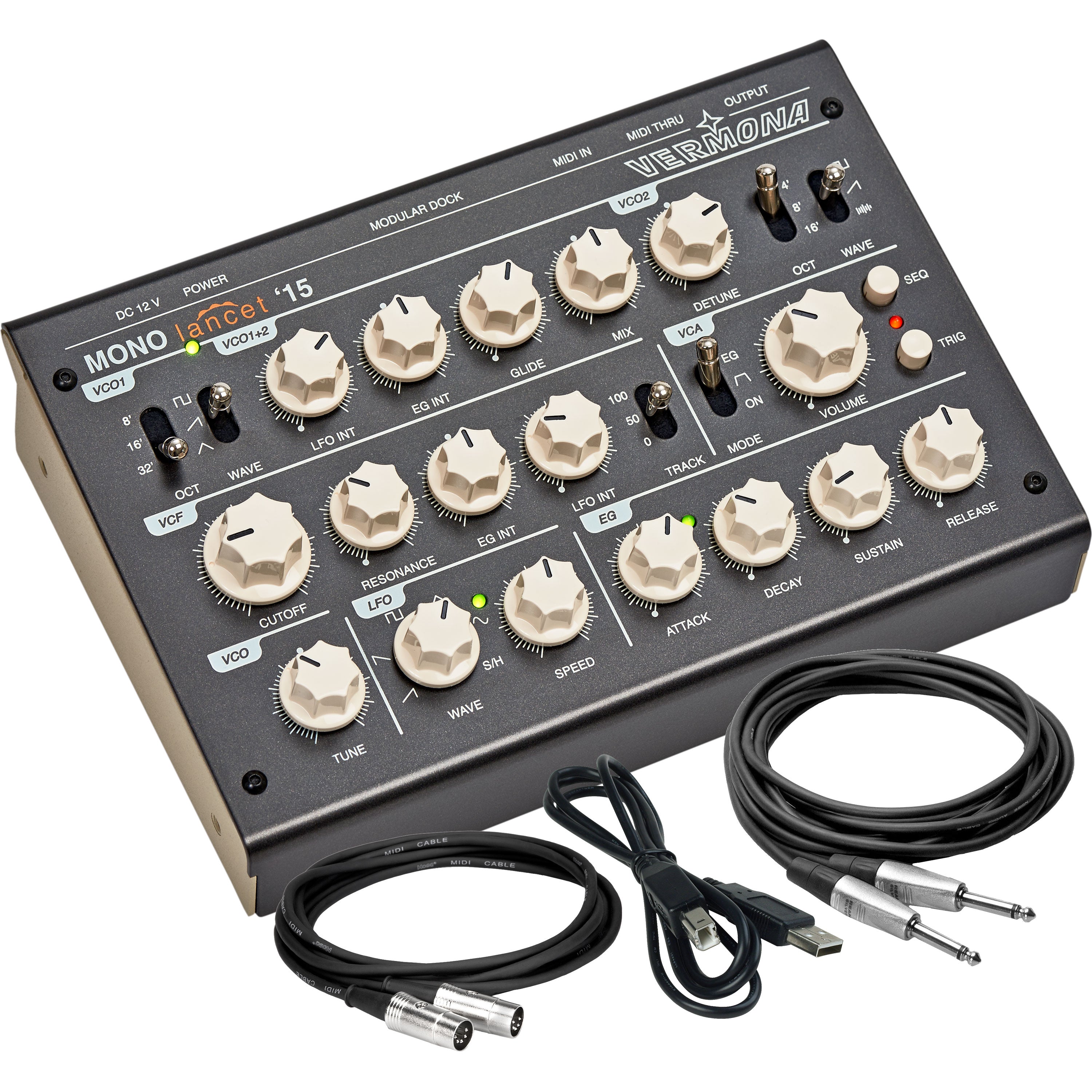 Vermona Mono Lancet '15 Monophonic Analog Desktop Synthesizer
