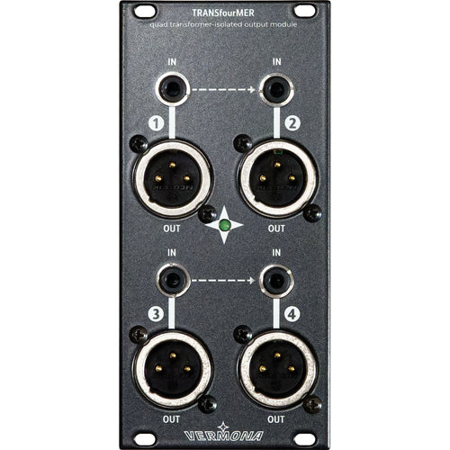 Vermona TRANSfourMER Quad Transformer-Isolated Output Eurorack Module View 1