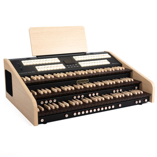 Viscount Cantorum Trio Plus Wood Keys 3 Manual Portable Organ - Angle View