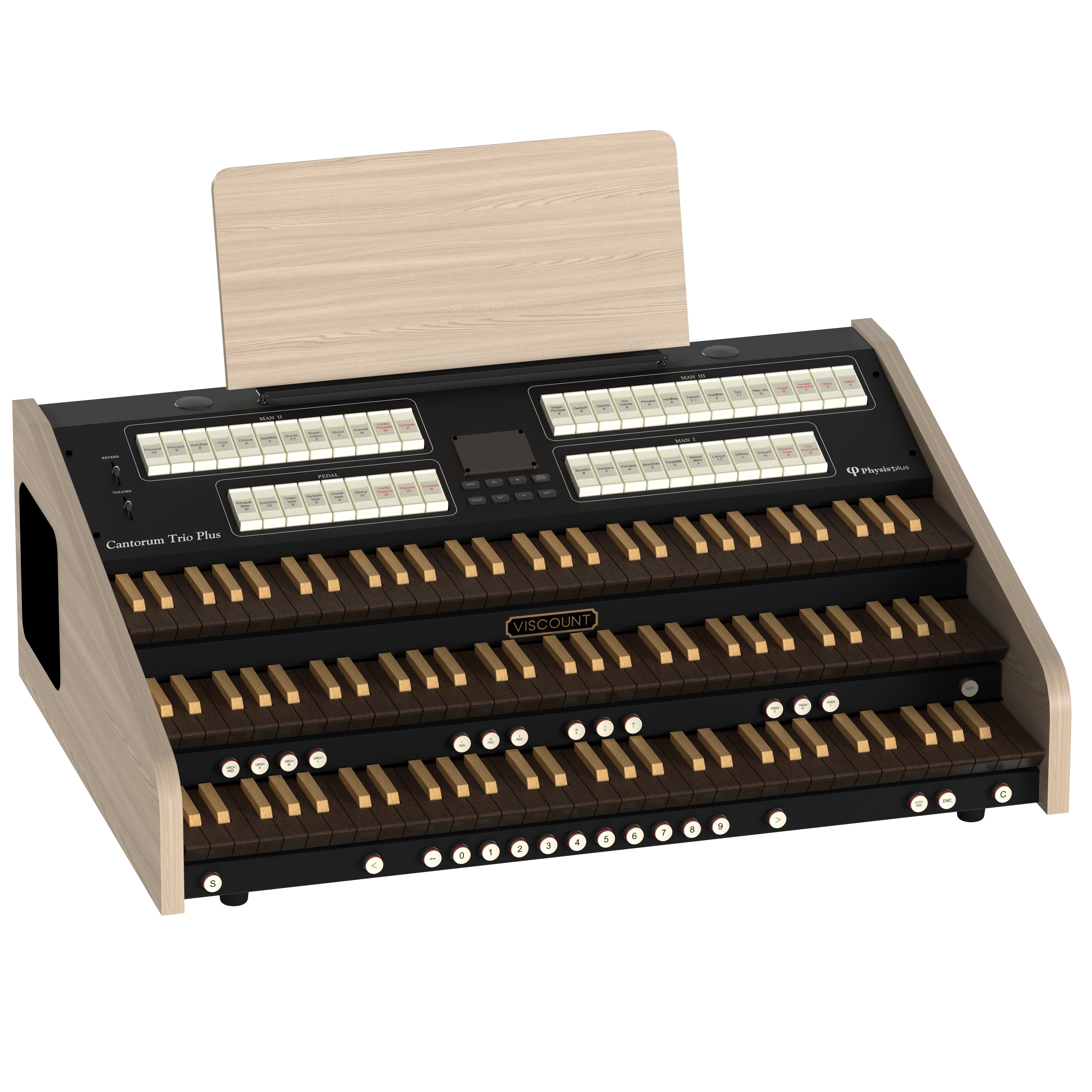 Viscount Cantorum Trio Plus Wood Keys 3 Manual Portable Organ, View 1