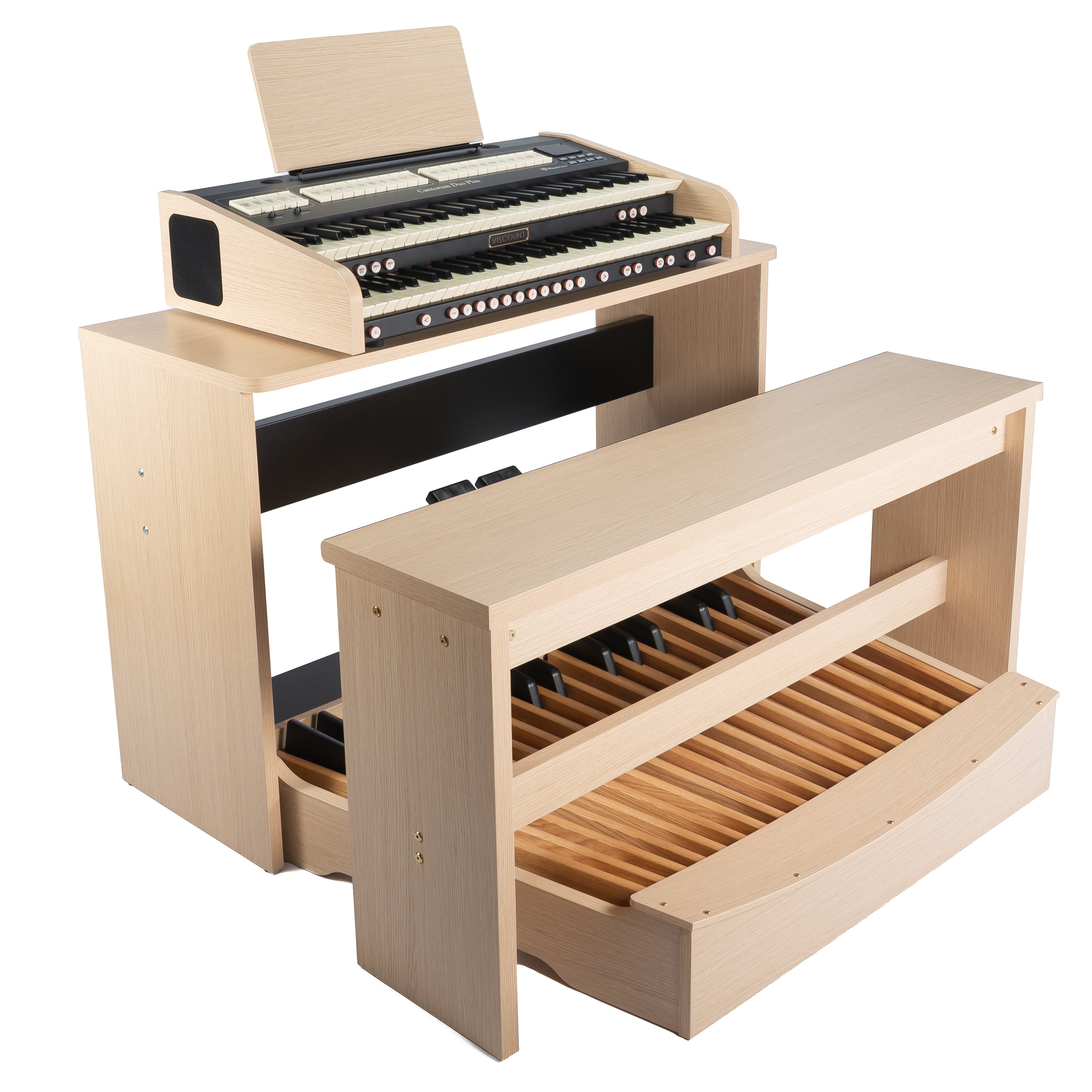 Viscount Cantorum Duo Plus 2 Manual Portable Organ W/ STAND, PEDALS, AND BENCH - View 1