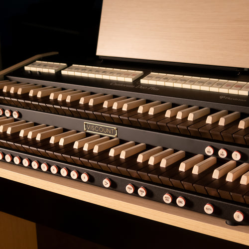 Viscount Cantorum Duo Plus 2 Manual Portable Organ - Wood Keys W/ STAND - View 3