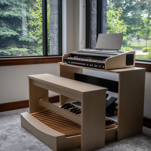 Viscount Cantorum Duo Plus 2 Manual Portable Organ - Wood Keys W/ STAND, PEDALS AND BENCH - View 3