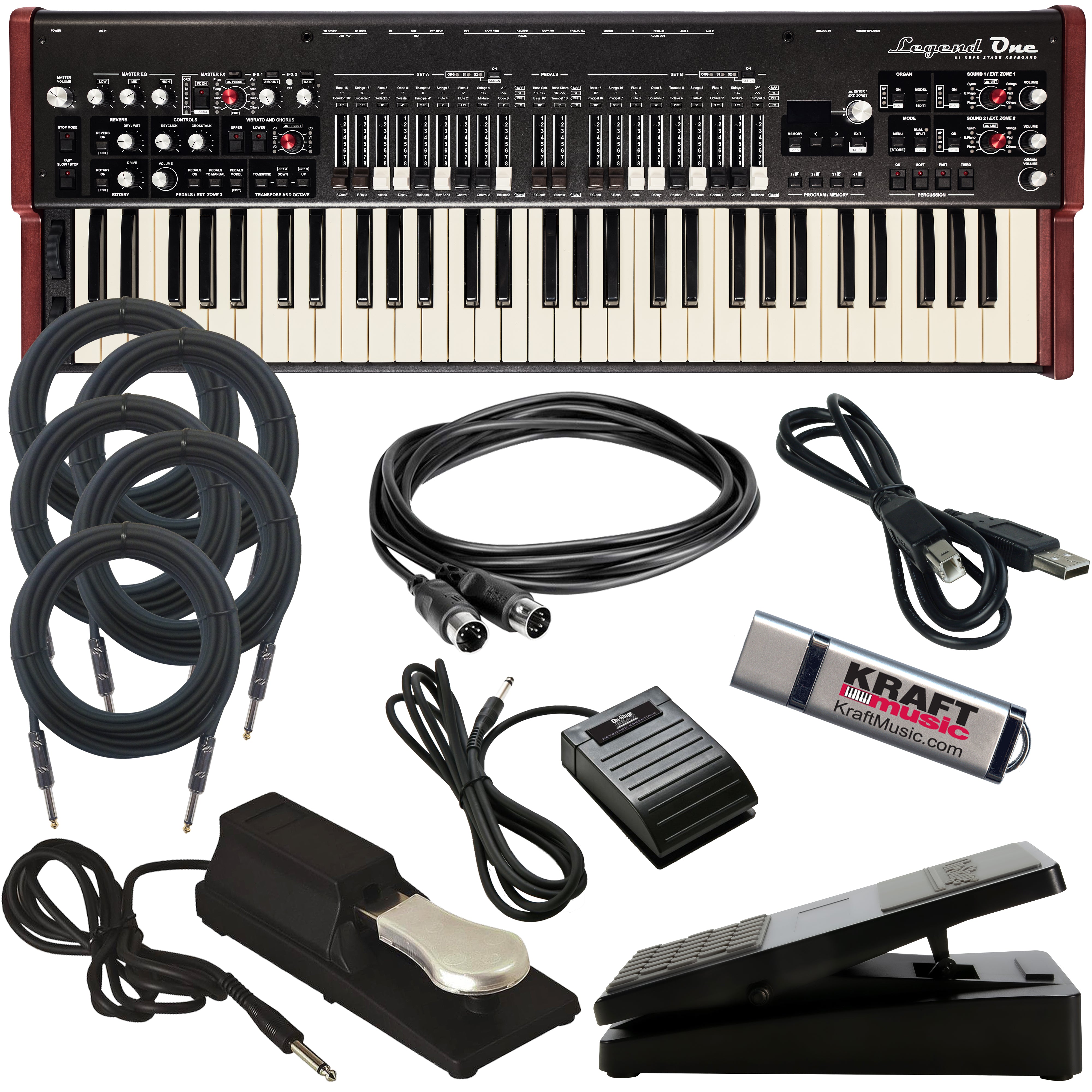 Viscount Legend One 61 Stage Keyboard CABLE KIT – Kraft Music