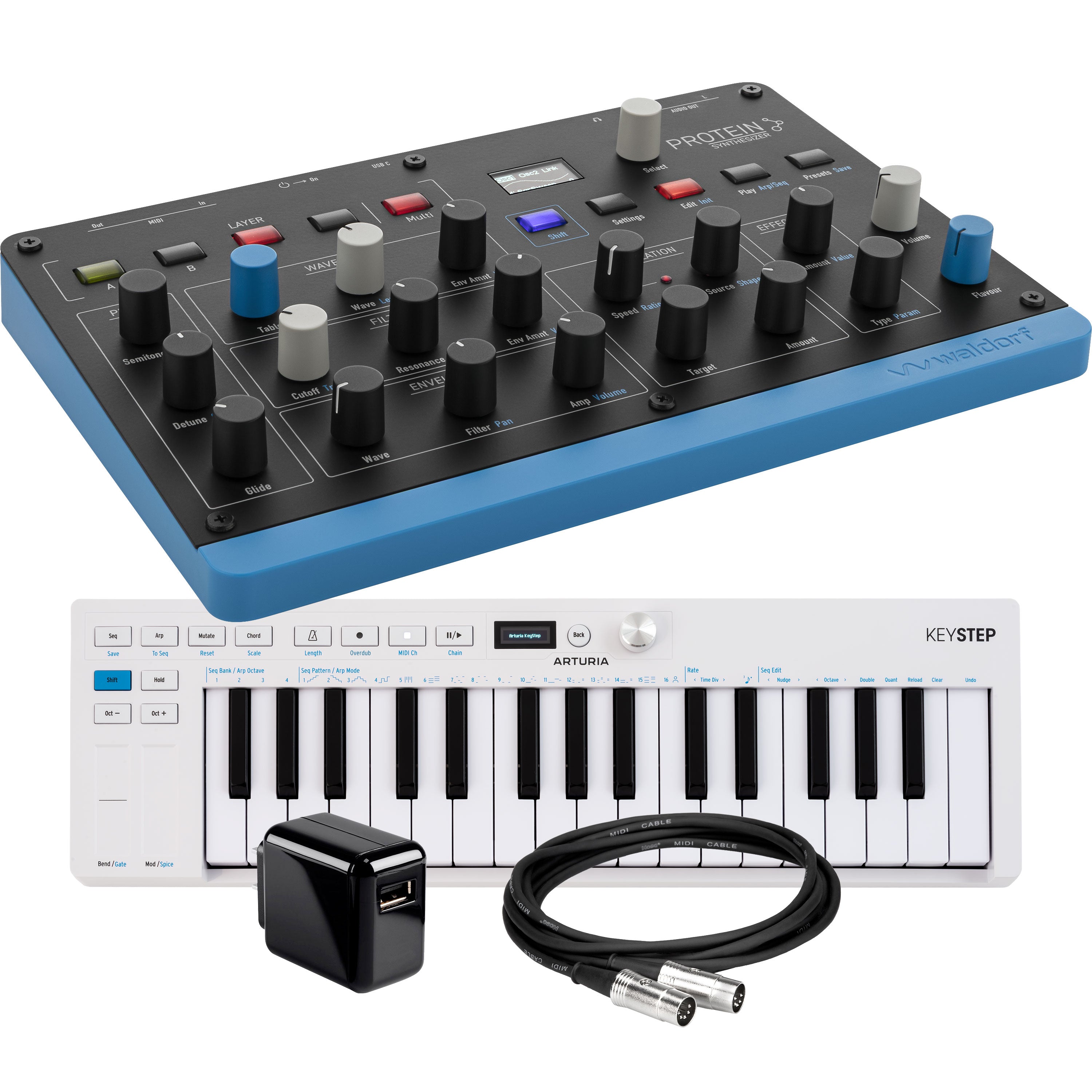 Waldorf Protein 8-Voice Desktop Wavetable Synthesizer CONTROLLER