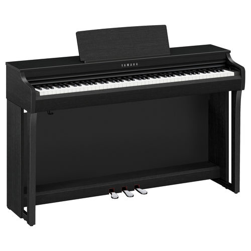 Angle view of the Yamaha Clavinova CLP-825 Digital Piano - Matte Black