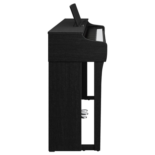Side view of the Yamaha Clavinova CLP-825 Digital Piano - Matte Black