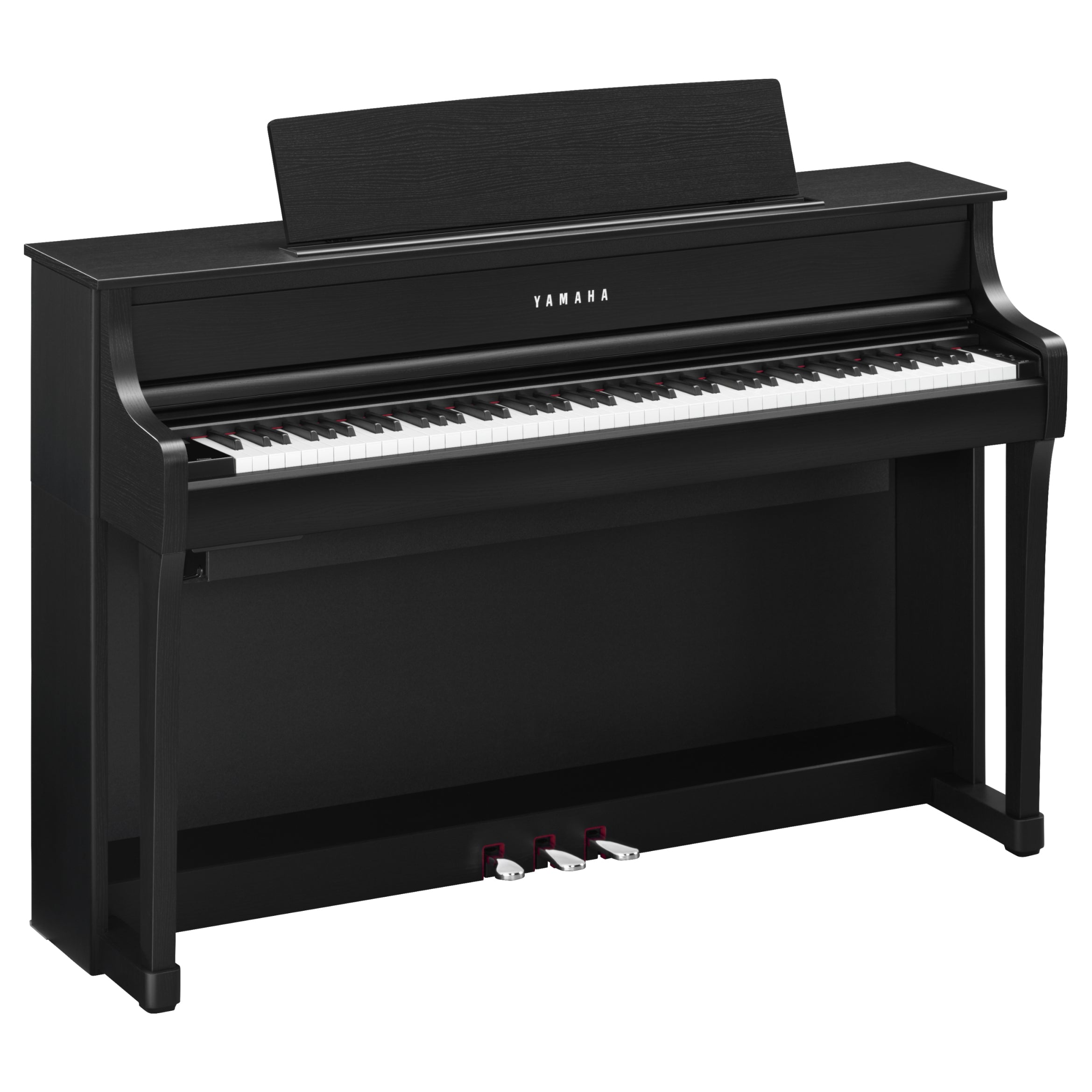 Yamaha Clavinova CLP-875 Digital Pianos - Matte Black, View 1