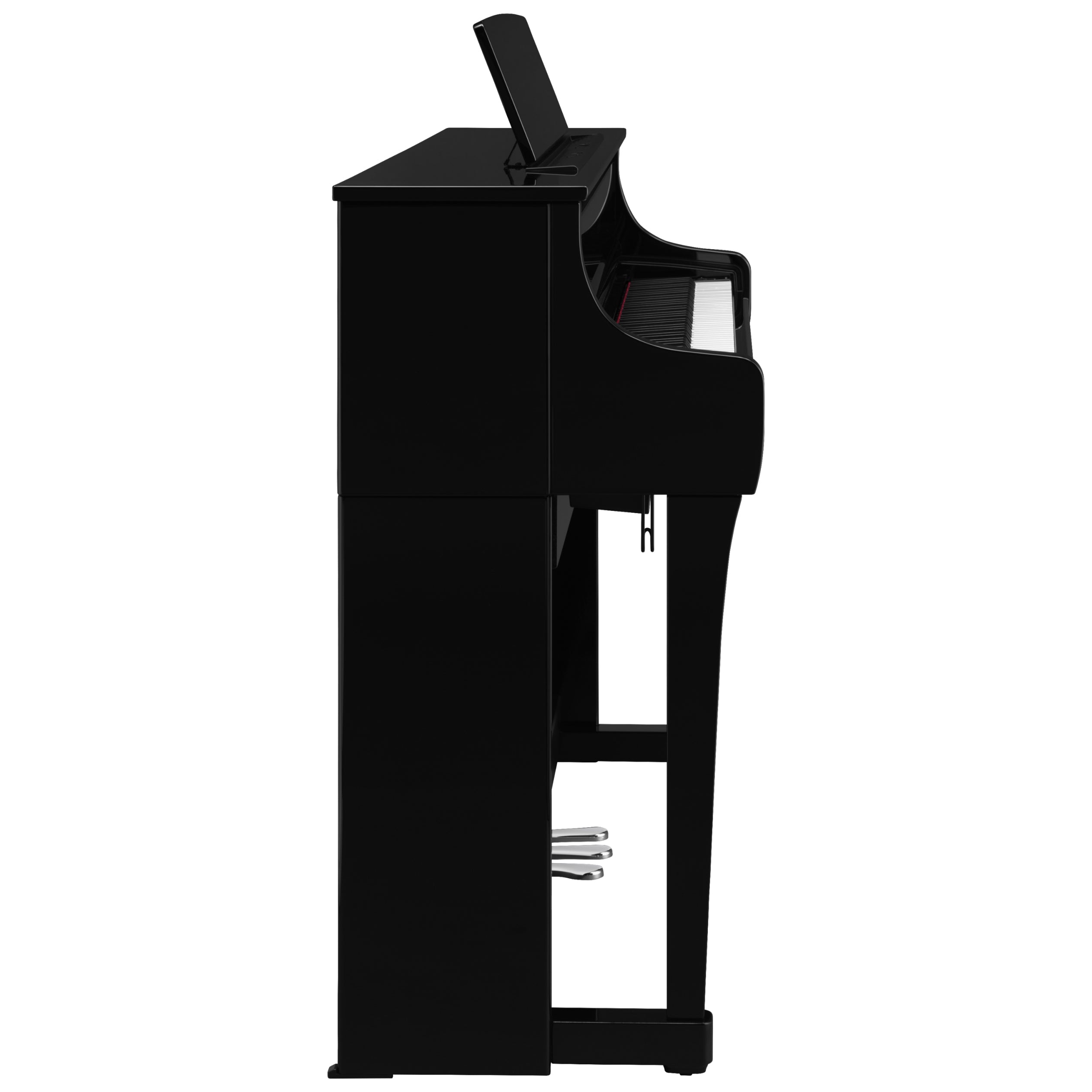 Yamaha Clavinova CLP-875 Digital Pianos - Polished Ebony, View 3