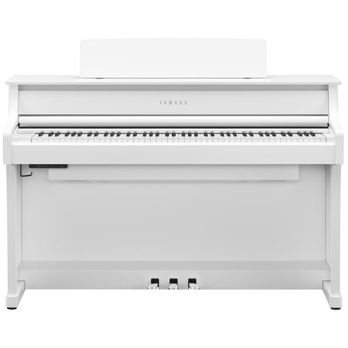 Yamaha Clavinova CLP-875 Digital Pianos - Matte White, view 2