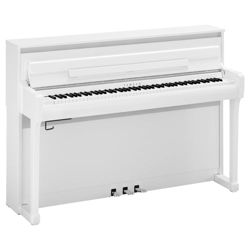 Yamaha Clavinova CLP-885 Digital Piano - Polished White, View 2