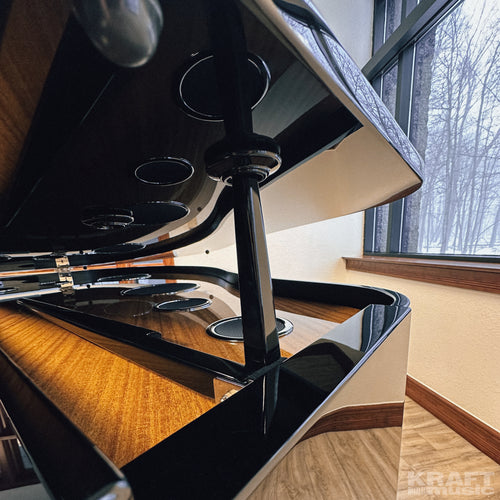 Yamaha Clavinova CSP-295GP Digital Grand Piano - Polished Ebony - short lid brace