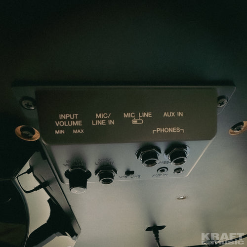 Yamaha Clavinova CSP-295GP Digital Grand Piano - Polished Ebony - volume, mic, headphone jacks