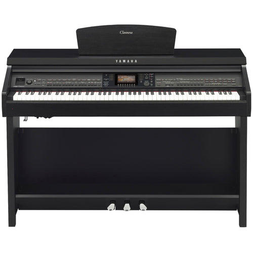 Yamaha Clavinova CVP-701 Digital Piano - Matte Black - front view