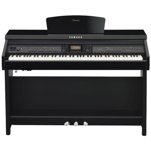 Yamaha Clavinova CVP-701 Digital Piano - Polished Ebony - front view