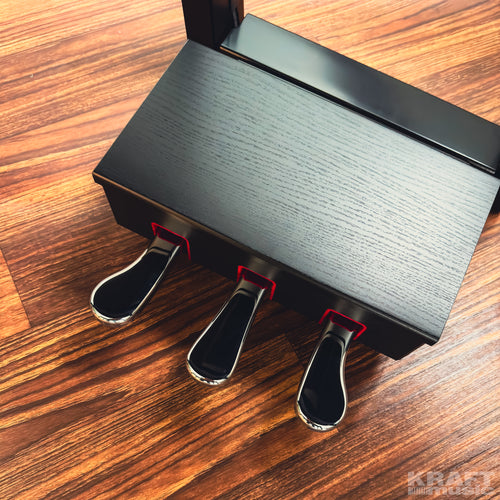 Yamaha Clavinova CVP-909 Digital Piano - Matte Black - pedals