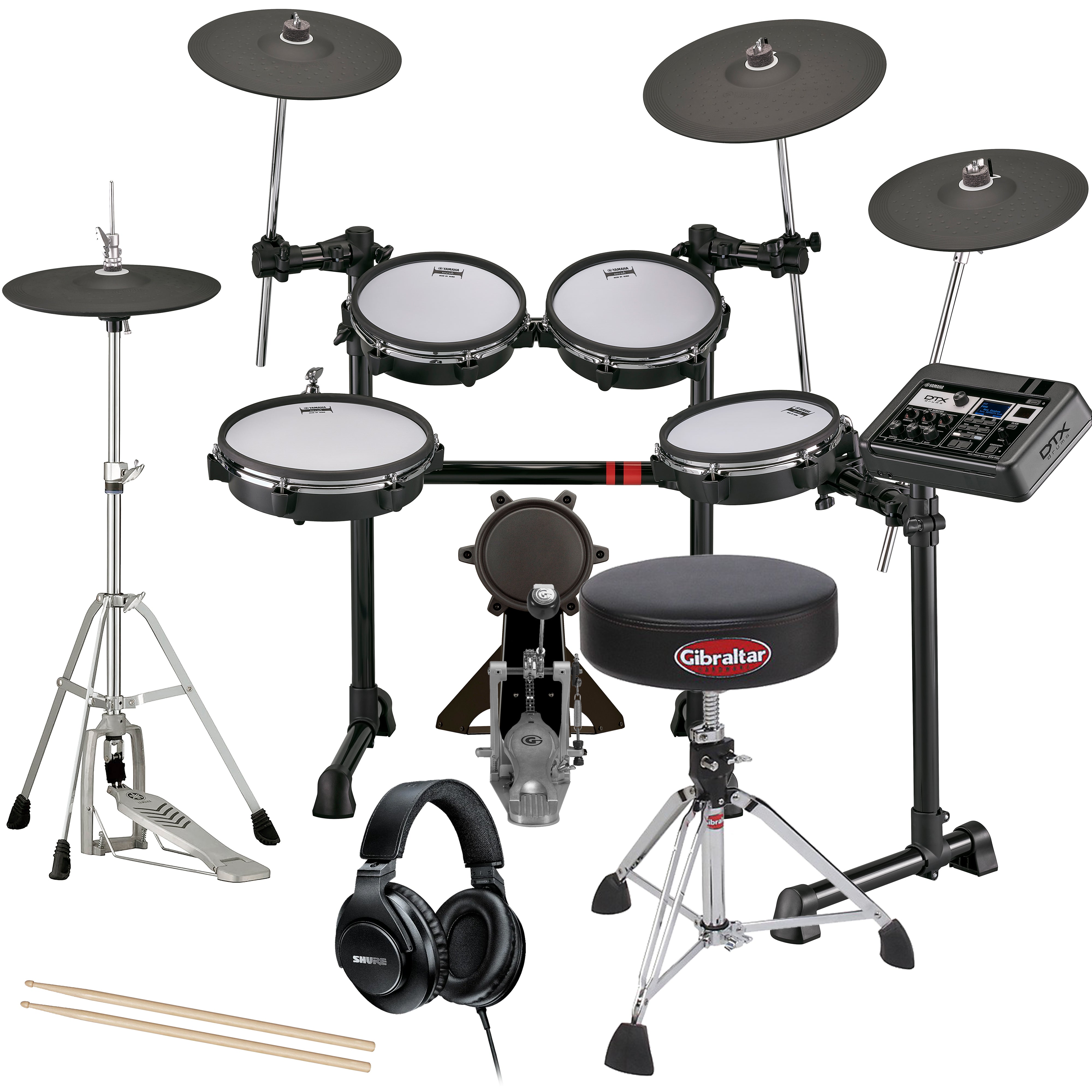 Yamaha DTX6K5-M Electronic Drum Set DRUM ESSENTIALS BUNDLE – Kraft