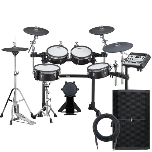 Yamaha DTX8K-M PROX Electronic Drum Set - Black Forest MONITOR KIT