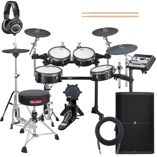 Yamaha DTX8K-X PROX Electronic Drum Set - Black Forest COMPLETE DRUM BUNDLE