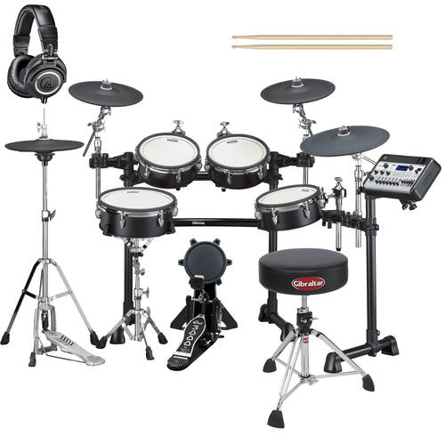 Yamaha DTX8K-X PROX Electronic Drum Set - Black Forest DRUM ESSENTIALS BUNDLE