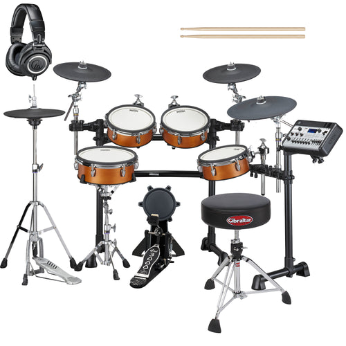 Yamaha DTX8K-X PROX Electronic Drum Set - Real Wood DRUM ESSENTIALS BUNDLE