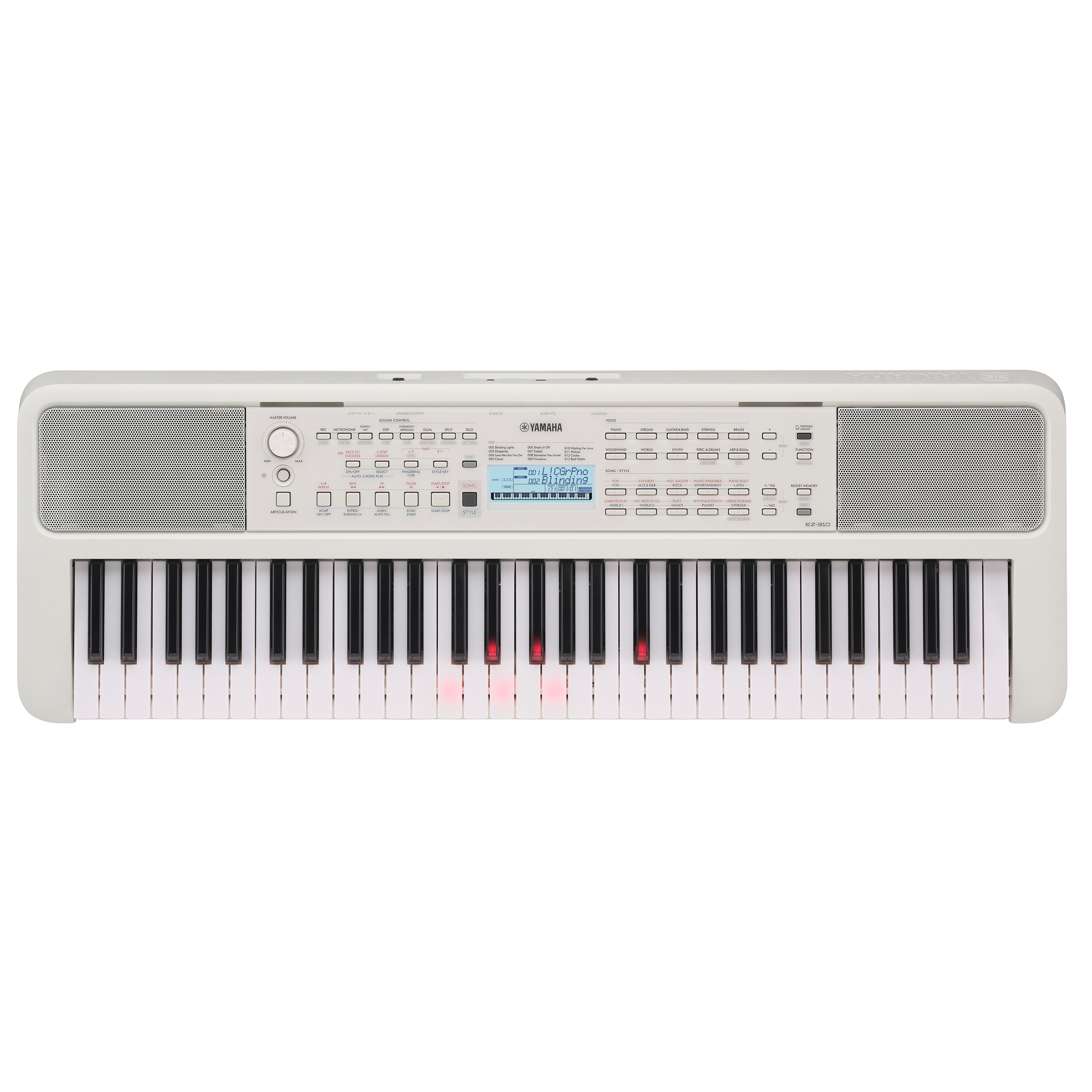 Yamaha EZ310 Portable Keyboard with Lighted Keys, View 3