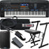 Collage image of the Yamaha Genos2 76-key Arranger Workstation Keyboard STAGE RIG