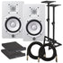 Yamaha HS5 5" Powered Studio Monitor Speaker - White STUDIO KIT