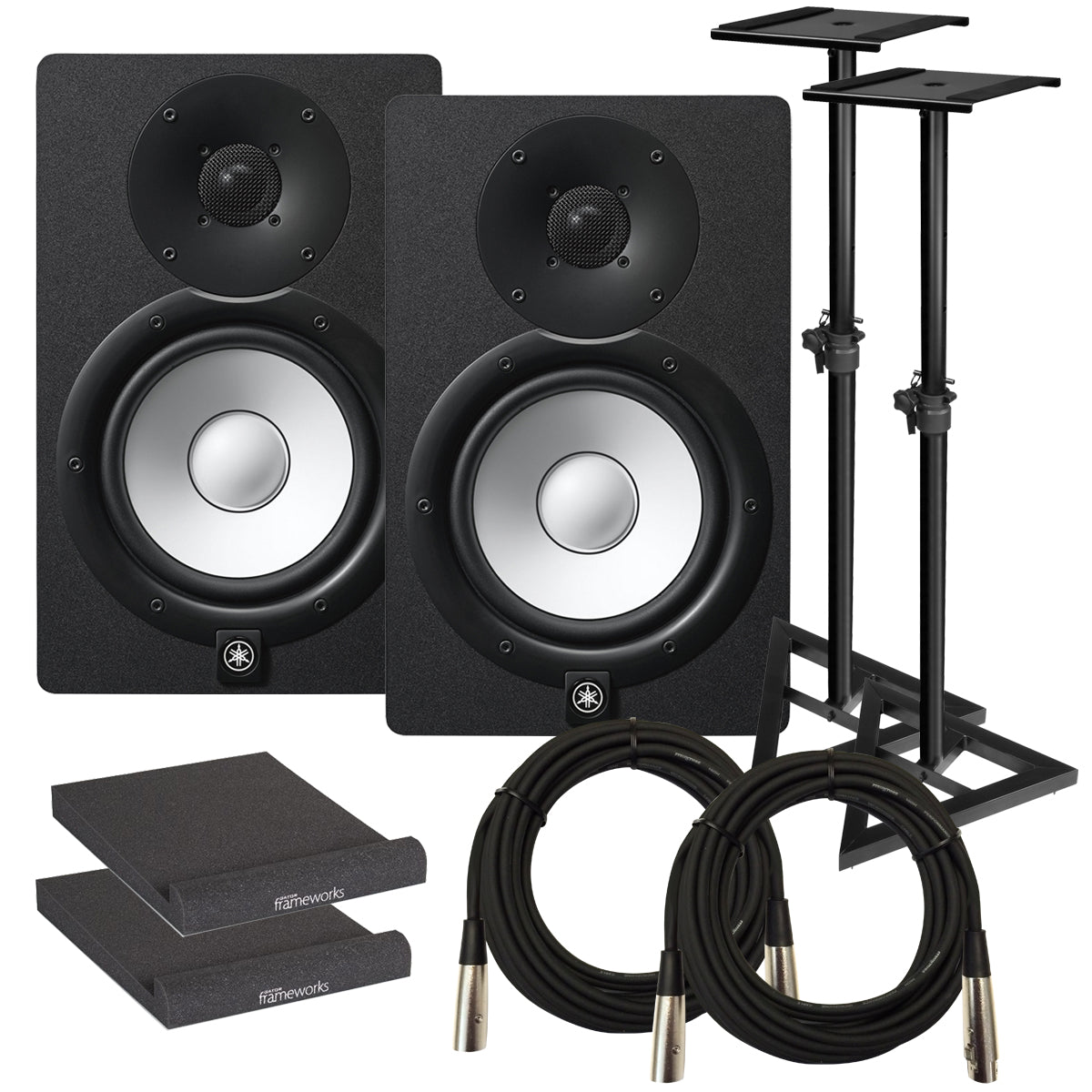 Yamaha HS7 6.5" Powered Studio Monitor Speaker STUDIO KIT