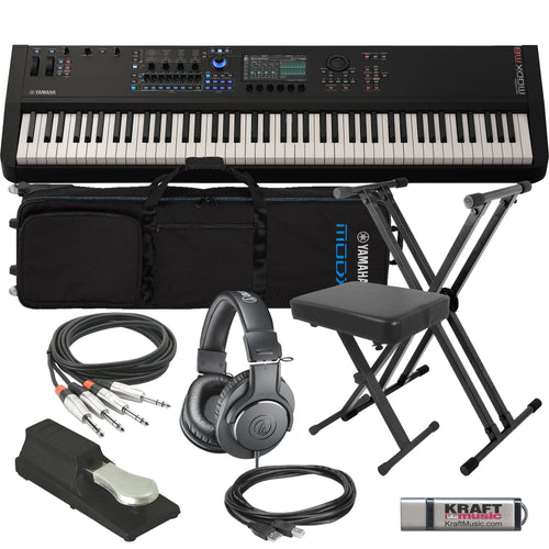 Yamaha MODX M8 88-Key Music Synthesizer KEY ESSENTIALS BUNDLE