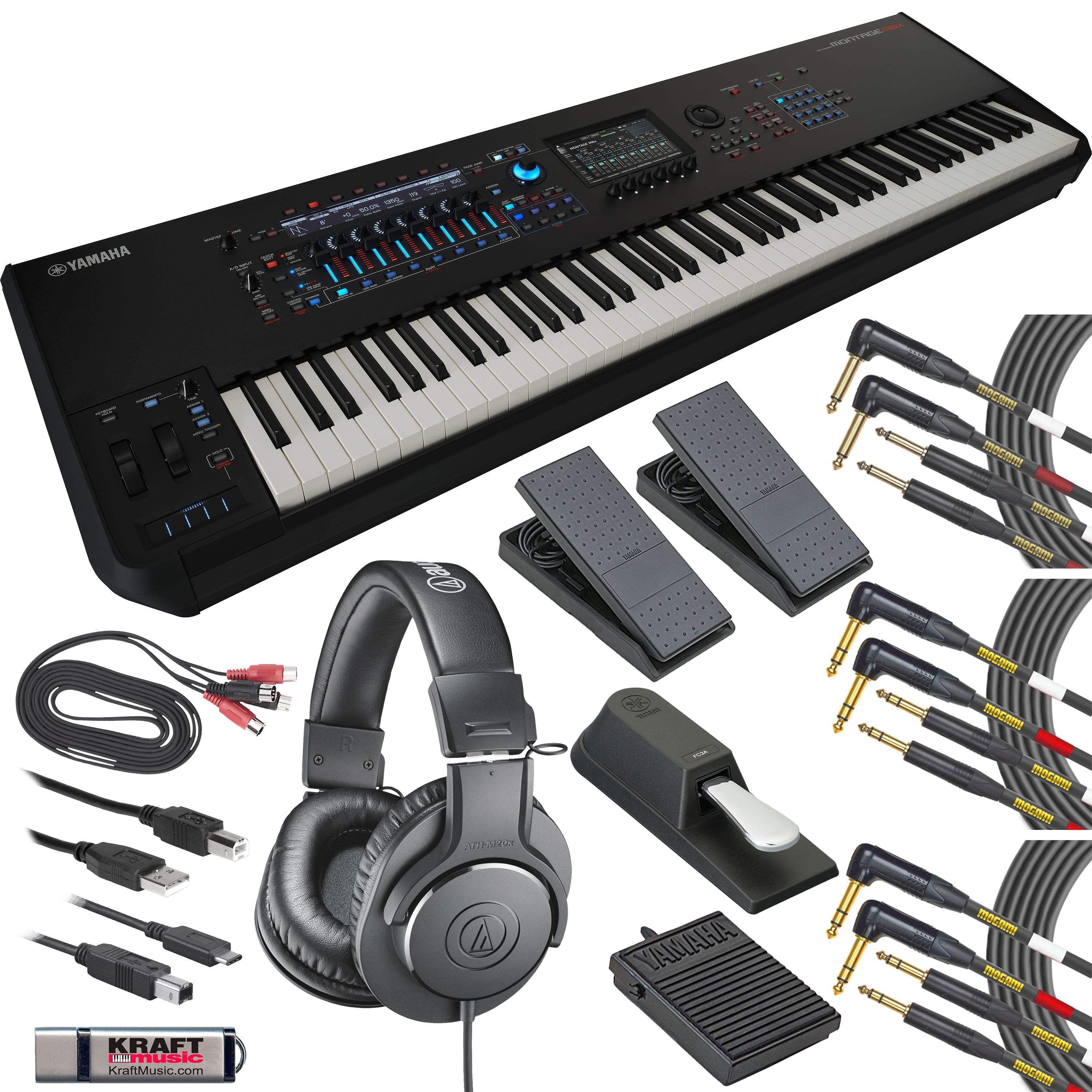 pedal für keyboard yamaha Yamaha Montage M8x 88 Key Synthesizer
