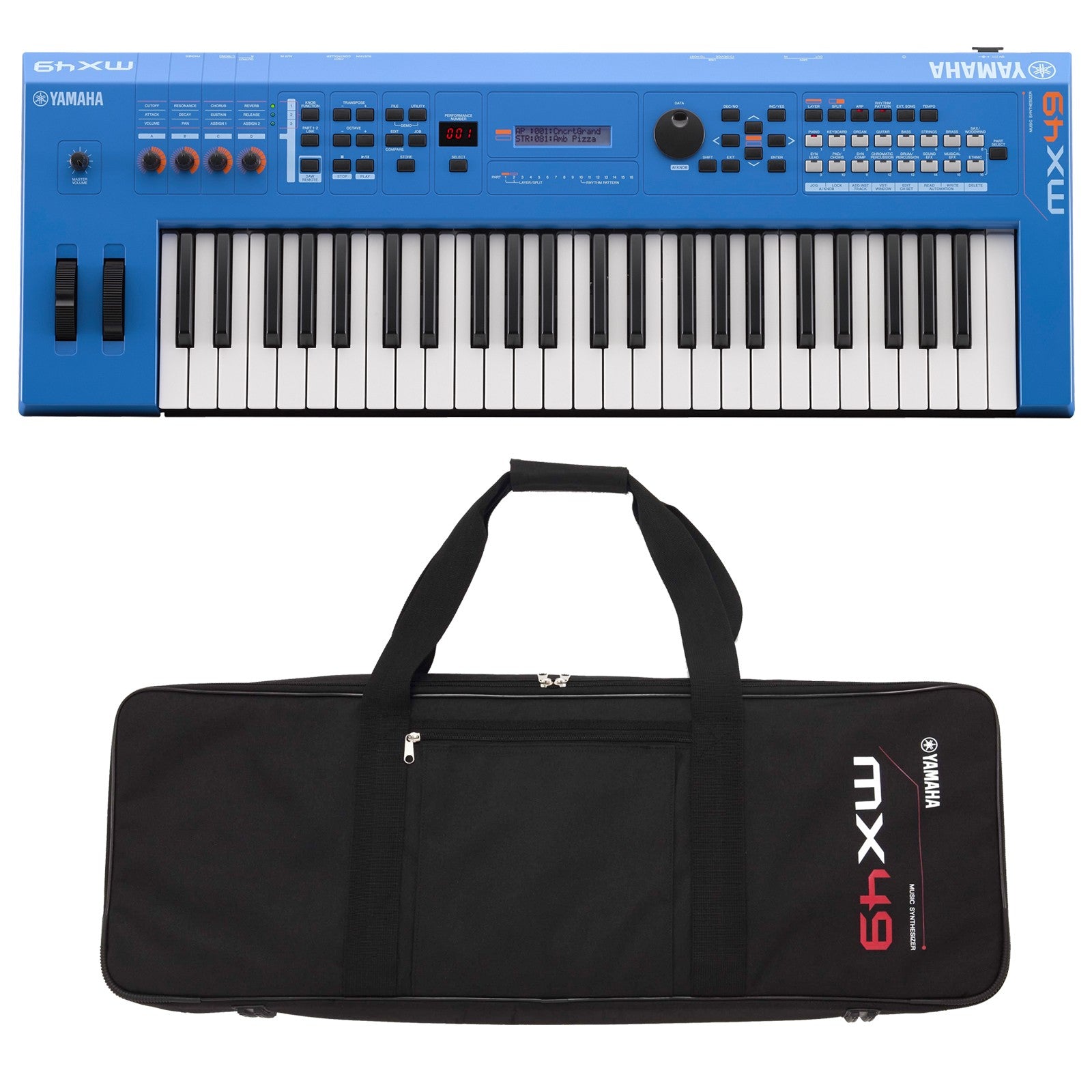 Yamaha MX49 Music Synthesizer - Blue CARRY BAG KIT – Kraft Music