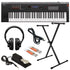 Yamaha MX61 Music Synthesizer - Black KEY ESSENTIALS BUNDLE