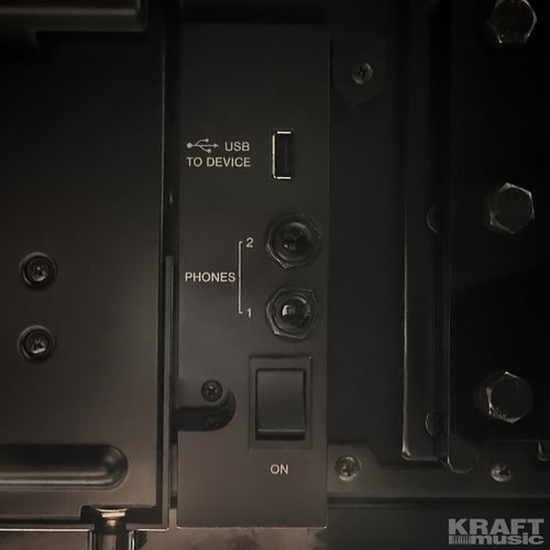 Yamaha AvantGrand N2 Hybrid Piano - Polished Ebony - headphones and USB port