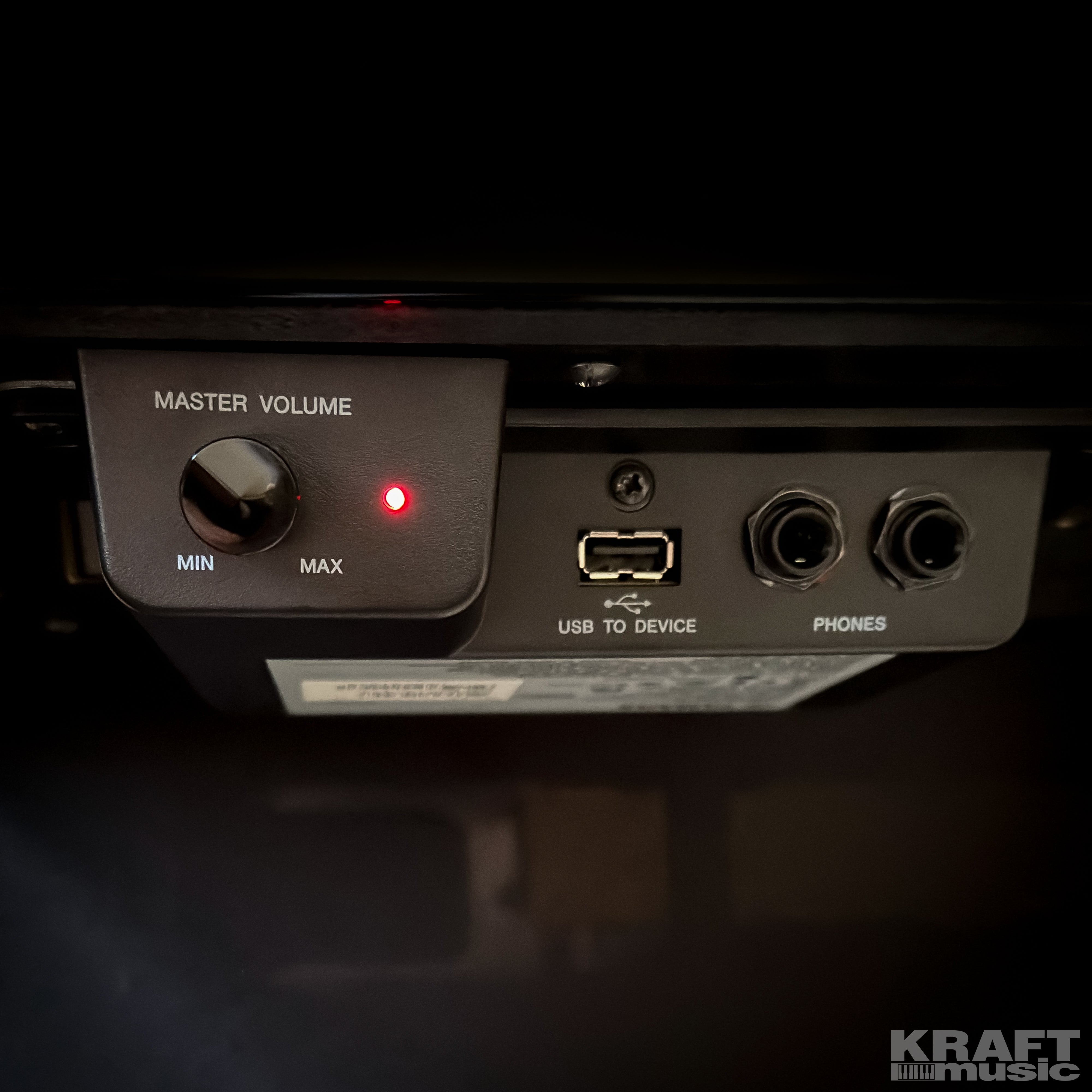 Yamaha AvantGrand NU1XA Hybrid Piano - Polished Ebony - volume control, USB port, and headphone jacks