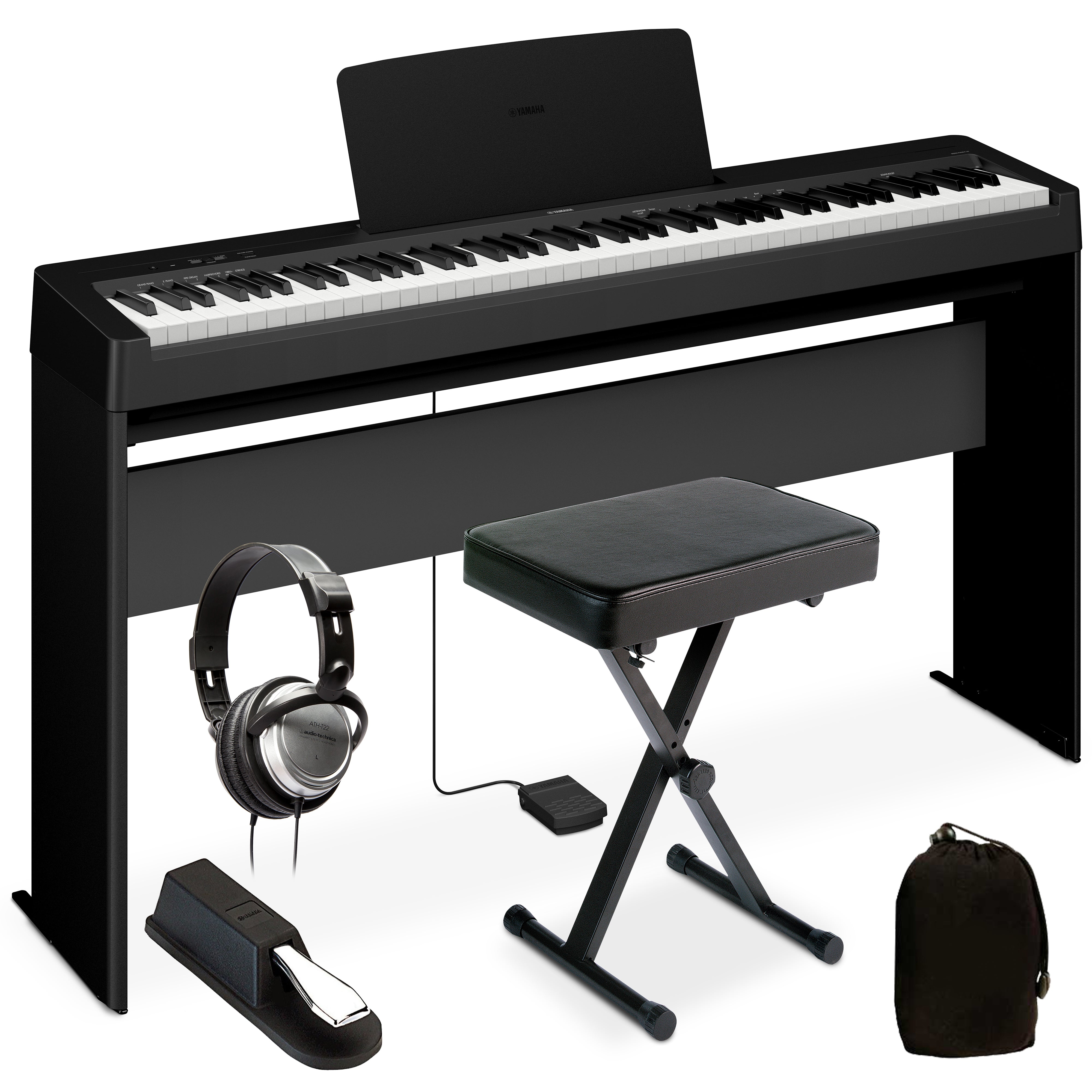 Yamaha P-143LXB Digital Piano COMPLETE HOME BUNDLE – Kraft Music