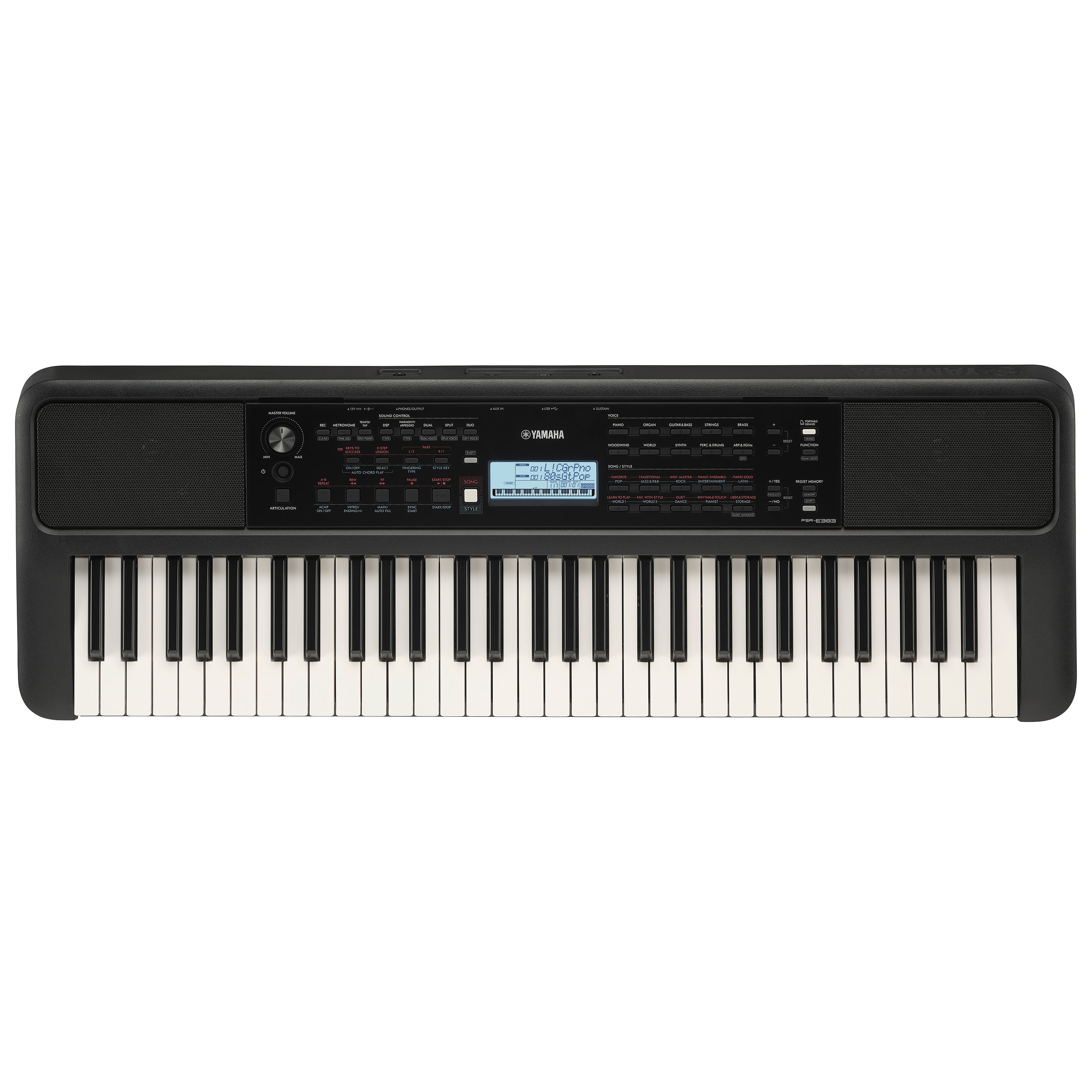 Yamaha PSRE383 Portable Keyboard, view 4