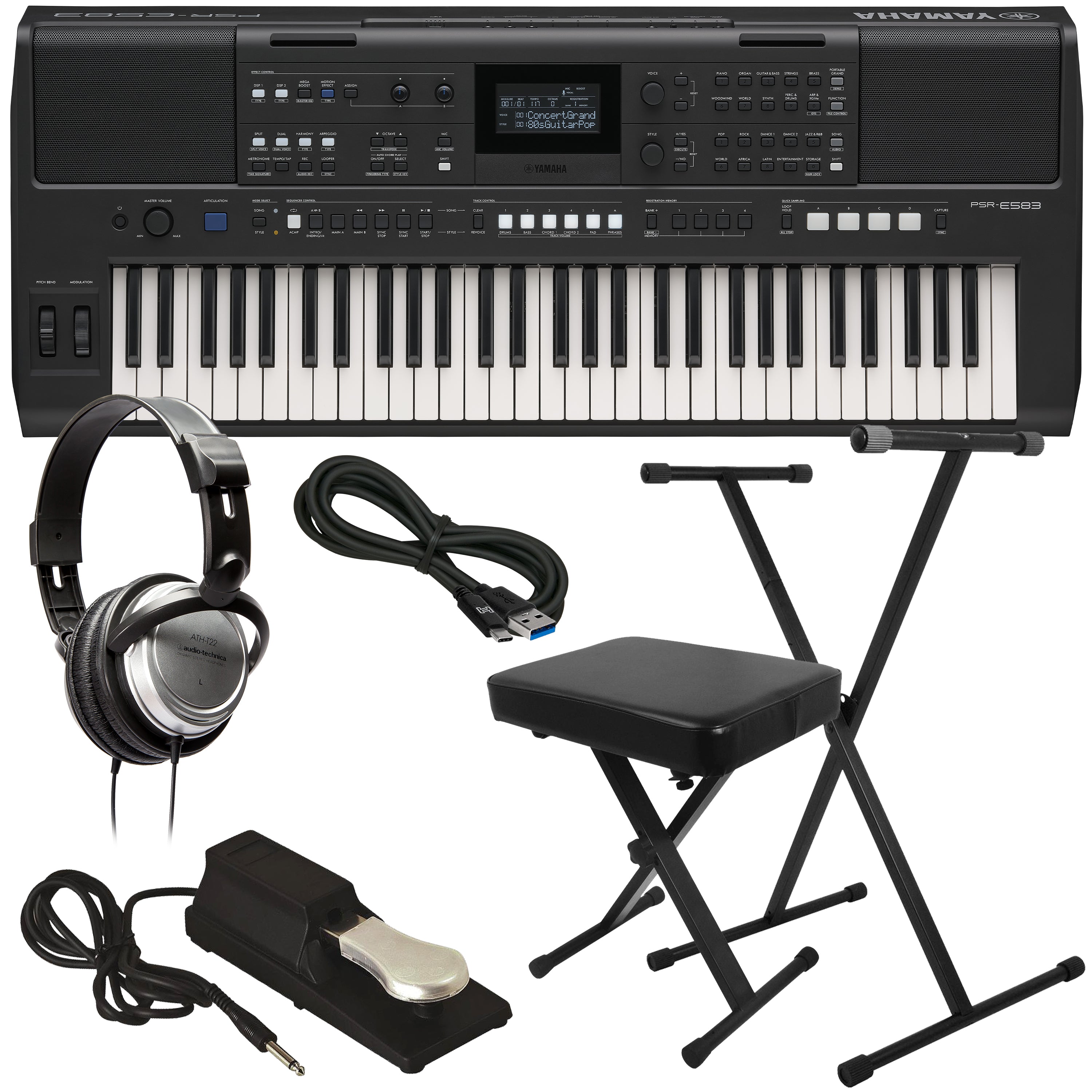 Yamaha PSR-E583 Ready-to-Play Bundle | Kraft Music