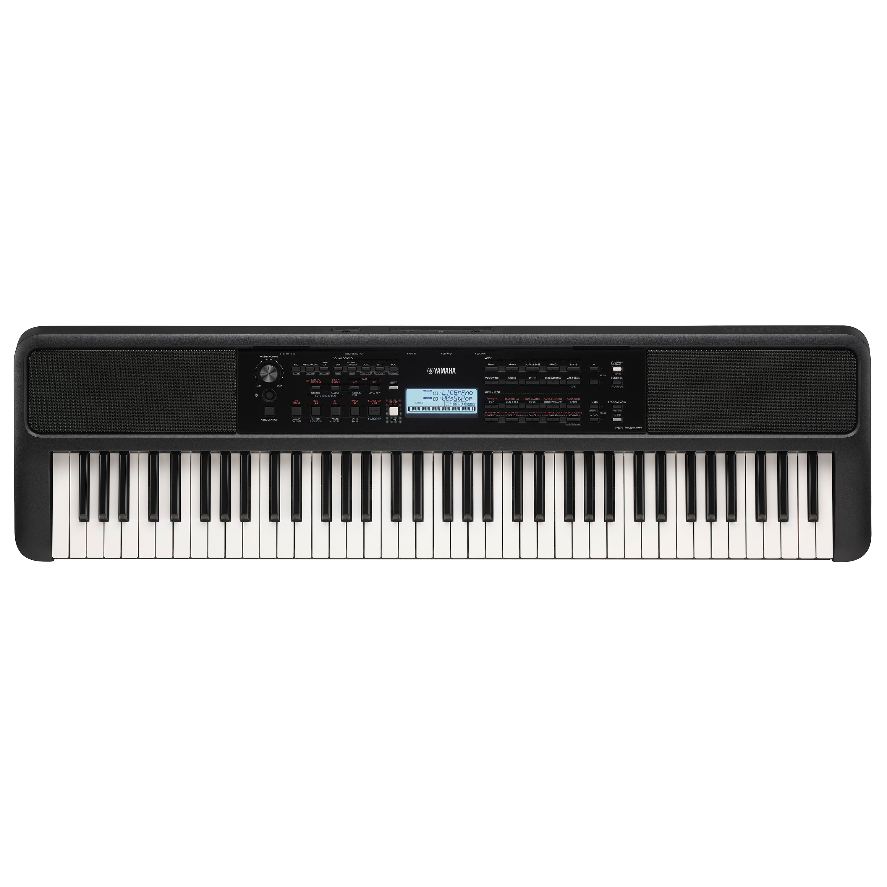 Yamaha PSR-EW320 Portable Keyboard with Power Adapter – Kraft Music