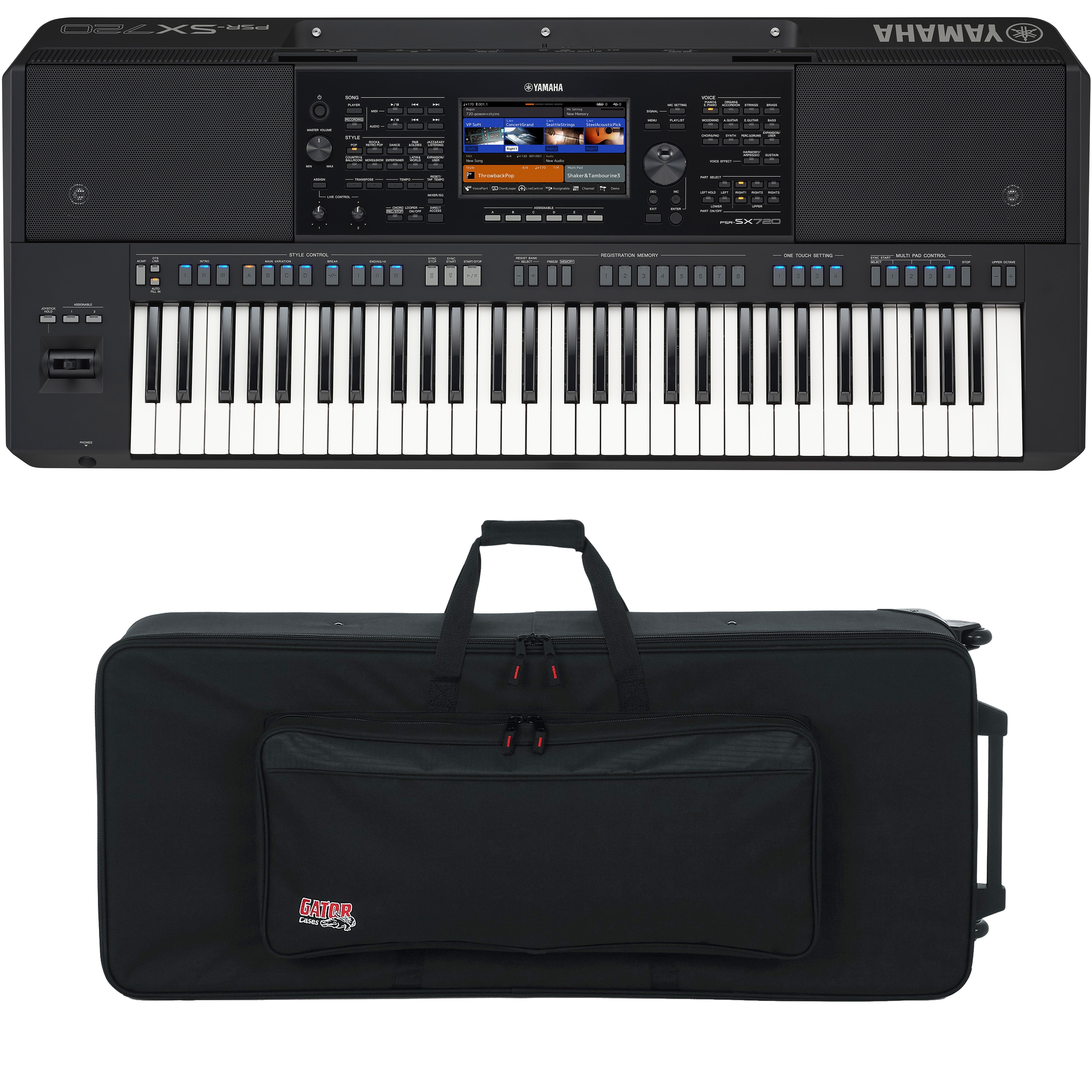 Yamaha PSR-SX720 61-key Arranger Keyboard CARRRY BAG KIT