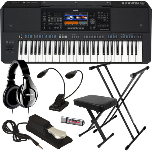 Yamaha PSR-SX720 61-key Arranger Keyboard KEY ESSENTIALS BUNDLE